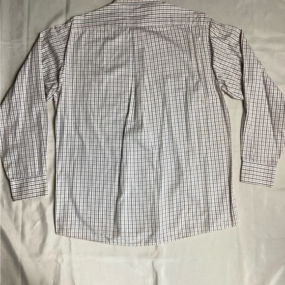 Michael Kors White and Blue Checkered Dress Shirt - Picture 3 of 6